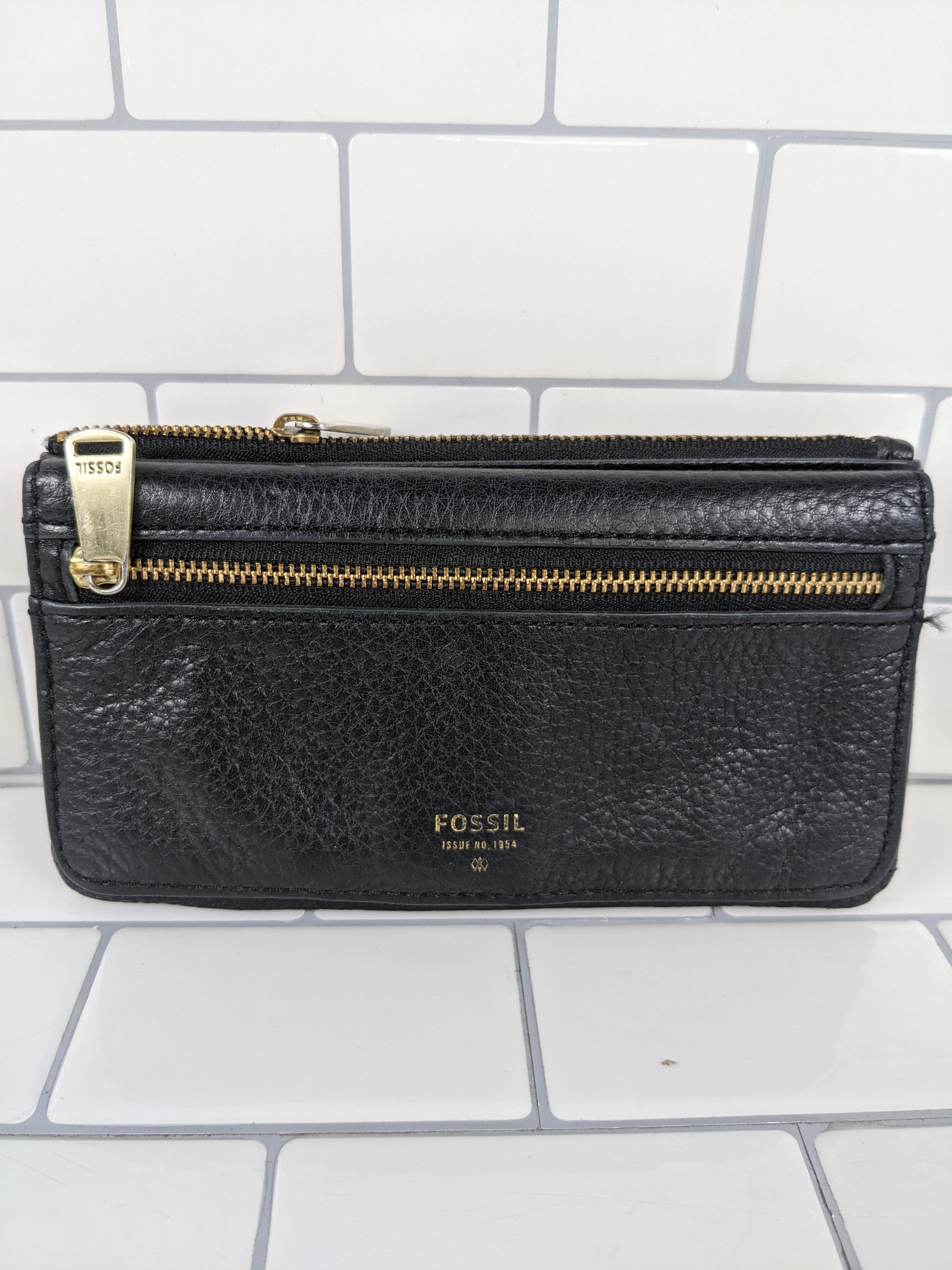 Fossil Black Leather Wallet (6925999702199)